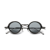 MB Round Titanium Glasses Frame With Magnetic Sunglasses Clips