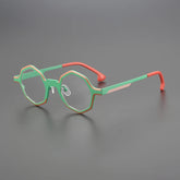 Charly Titanium Geometric Glasses Frame