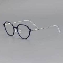 Donnalyn Ultra light Titanium Geometric Glasses Frame