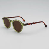 Elton Acetate Round Sunglasses