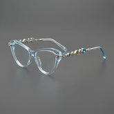Ruby Vintage Rhinesotne Cat Eye Glasses Frame
