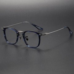 Norman Acetate Titanium Rectangle Glasses Frame