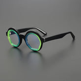 Bates Retro Round Acetate Glasses Frame