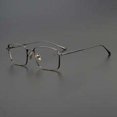Arale Vintage Titanium Square Glasses Frame