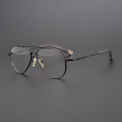 Adella Aviator Double Beam Titanium Glasses Frame