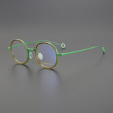 Granite Titanium Acetate Round Glasses Frame