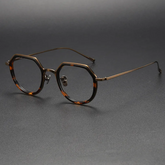 Jerria Titanium Geometric Glasses Frame