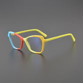 Coral Acetate Cat Eye Glasses Frame