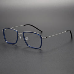 Noya Handmade Screwless Titanium Rectangle Glasses Frame
