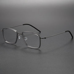 Noya Handmade Screwless Titanium Rectangle Glasses Frame