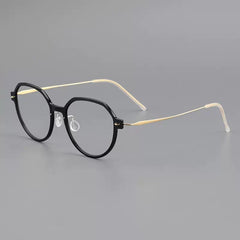 Donnalyn Ultra light Titanium Geometric Glasses Frame