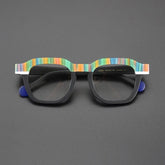 Dayne Retro Rectangle Glasses Frame Rectangle Frames Southood Matte Black