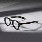 Dean Vintage Acetate Eyeglasses Frame Round Frames Southood Black