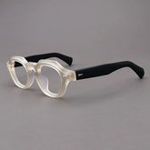 Felton Vintage Acetate Glasses Frame Geometric Frames Southood Matte Yellow Black