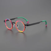 Oro Round Titanium Glasses Frame Round Frames Southood Black