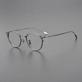 Zeke Vintage Titanium Glasses Frame Round Frames Southood Gun