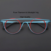 Owen Cat Eye Pure Titanium Glasses Frame