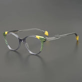 Gulay Vintage Stripe Cat Eye Acetate Frame