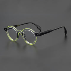 Vianet Vintage Acetate Round Glasses Frame