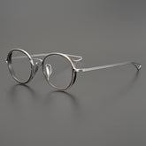 Gene Retro Round Titanium Ultra-Light Glasses Frame