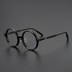 Nedaa Hand Craft Retro Tortoise Round Glasses Frame