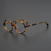Nedaa Hand Craft Retro Tortoise Round Glasses Frame