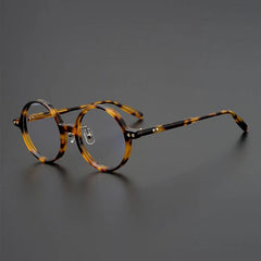 Nedaa Hand Craft Retro Tortoise Round Glasses Frame