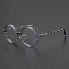 Nedaa Hand Craft Retro Tortoise Round Glasses Frame