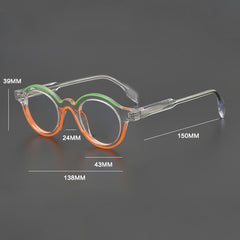 Vianet Vintage Acetate Round Glasses Frame
