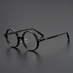 Nedaa Hand Craft Retro Tortoise Round Glasses Frame