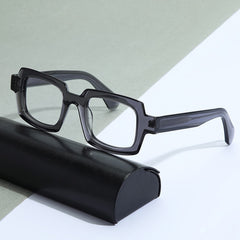 Lampos Acetate Rectangle Retro Glasses Frame
