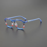 Arrio Acetate Rectangle Glasses Frame Rectangle Frames Southood Matte Blue