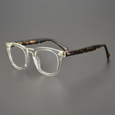 Eddy Rectangle Acetate Glasses Frame Rectangle Frames Southood Yellow Leopard