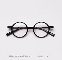 Kirk Acetate Retro Round Glasses Frame