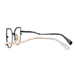 Riley Cat Eye Metal Irregular Glasses Frames