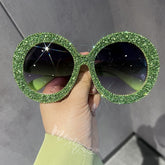 Harriet Bling-bling Round Sunglasses