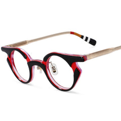 Vernon Retro Round Acetate Glasses Frame