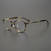Eduardo Vintage Acetate Titanium Round Glasses Frame