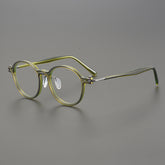 Beto Vintage Acetate Titanium Round Glasses Frame