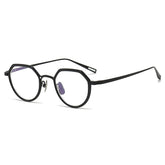 Robbin Retro Geometric Titanium Glasses Frame Geometric Frames Southood Black