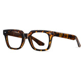 Rowley Vintage TR90 Rectangle Eyeglasses Rectangle Frames Southood Leopard