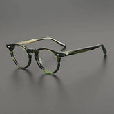 Wade Vintage Acetate Round Glasses Frame Round Frames Southood Striped Green
