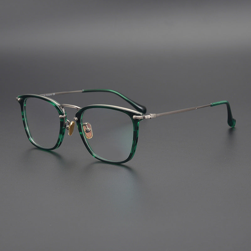 Elroy Acetate Titanium Square Glasses Frame