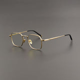 Lorie Retro Ultra-light Titanium Rectangle Glasses Frame
