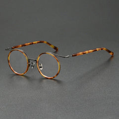 Han Premium Series Vintage Acetate Round Glasses Frame