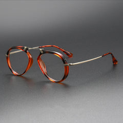 Laver Retro Aviator Acetate Glasses Frame