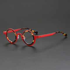Jago Titanium Acetate Round Glasses Frame