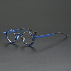 Jago Titanium Acetate Round Glasses Frame