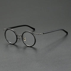 Han Premium Series Vintage Acetate Round Glasses Frame