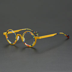 Jago Titanium Acetate Round Glasses Frame